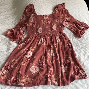 xhilaration M floral dress